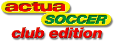 Actua Soccer title screen for Sega Saturn